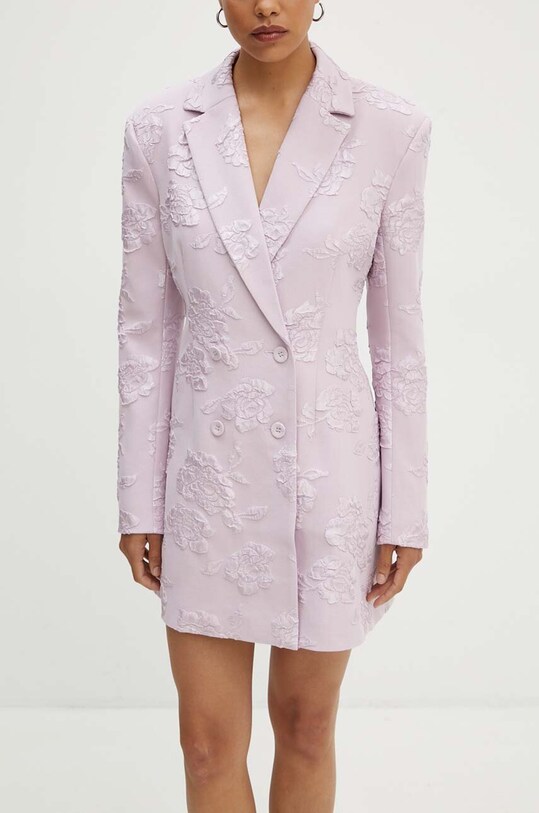 Rotate vestito Jacquard Blazer mini rosa 1127681433