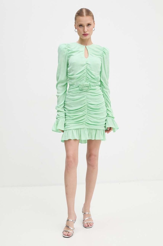 Rotate rochie Mini Rose Belt Dress 1127802981 verde AW24