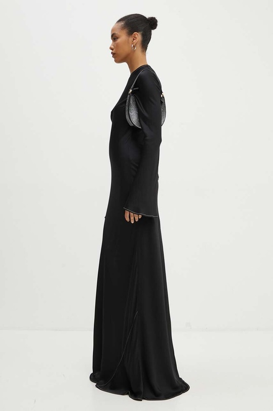 Rotate sukienka Satin Maxi Dress 112836100 czarny AW24