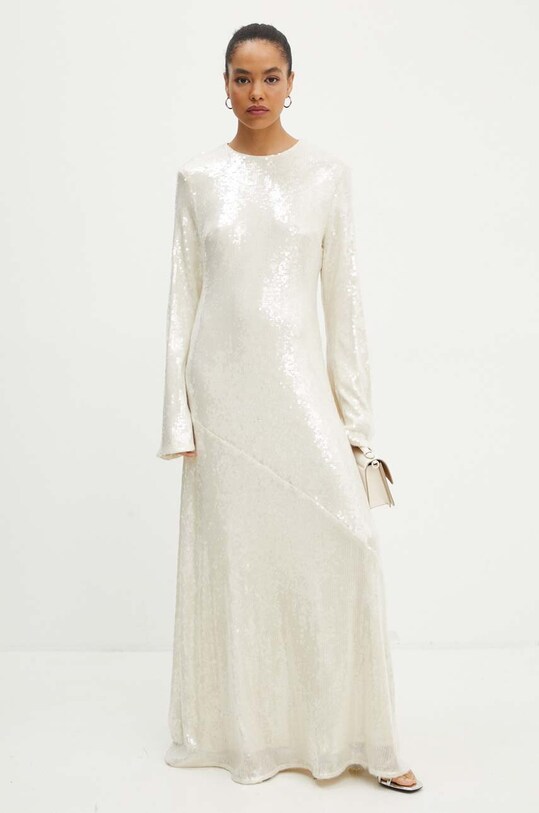 Rotate rochie Sequin Maxi Dress maxi bej 112871857