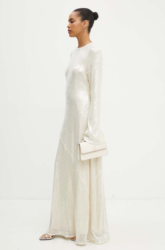Rotate rochie Sequin Maxi Dress 112871857 bej AW24