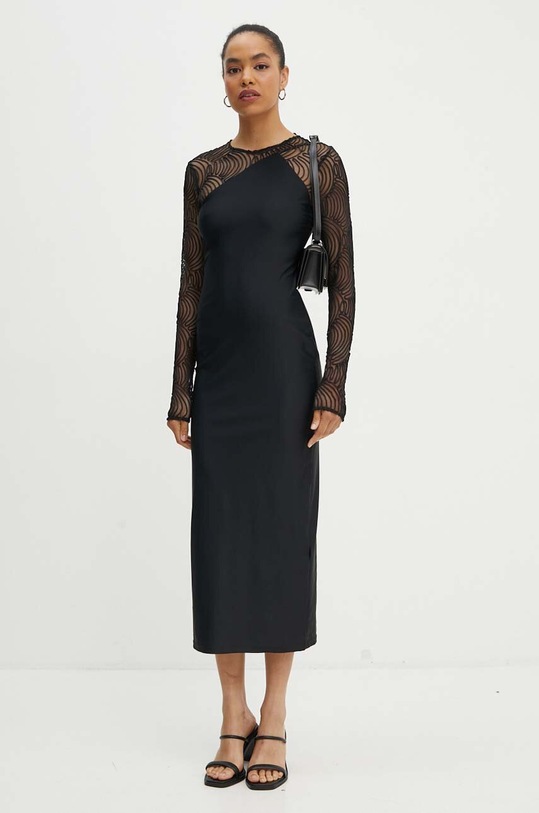 Платье Rotate Stretchy 112910100 чёрный AW24