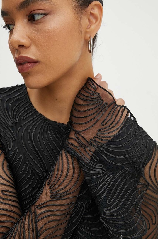 Šaty Rotate Shiny Mini Flounce Dress 112947100