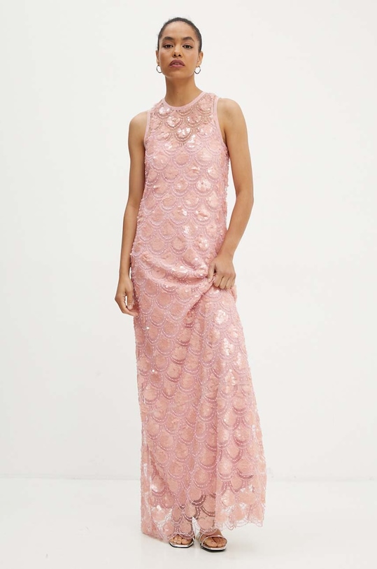 Obleka Rotate No Sleeve Maxi Dress Okrogel roza 1132211922