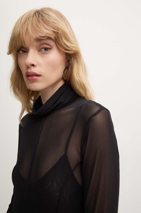 Remain rochie Maxi Mesh Dress 501947100 negru AW24