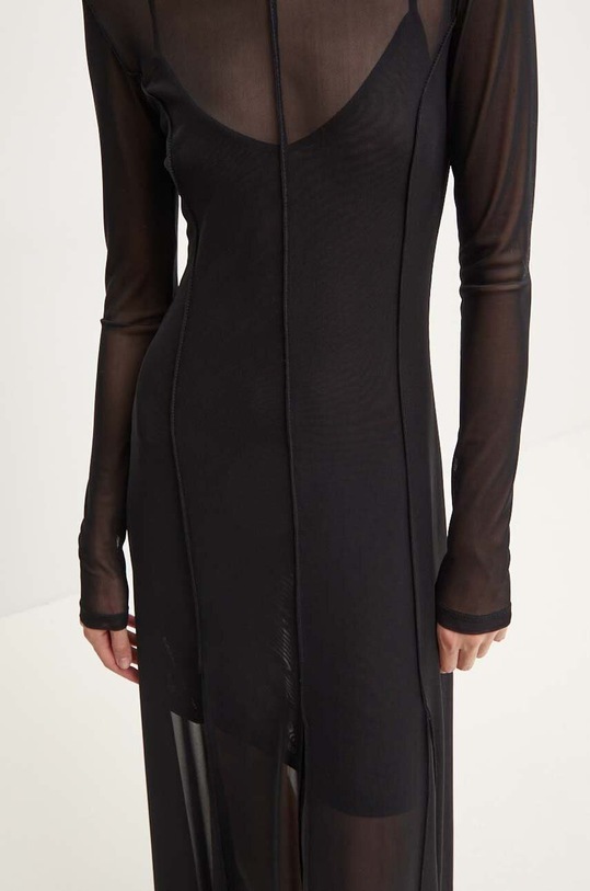 Šaty Remain Maxi Mesh Dress 501947100 čierna