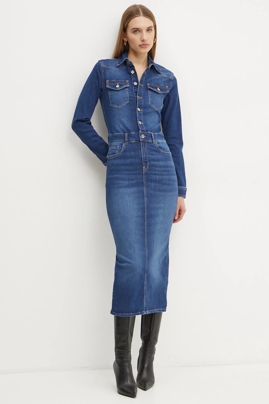 Liu Jo vestito di jeans maxi blu UF4146.D4811