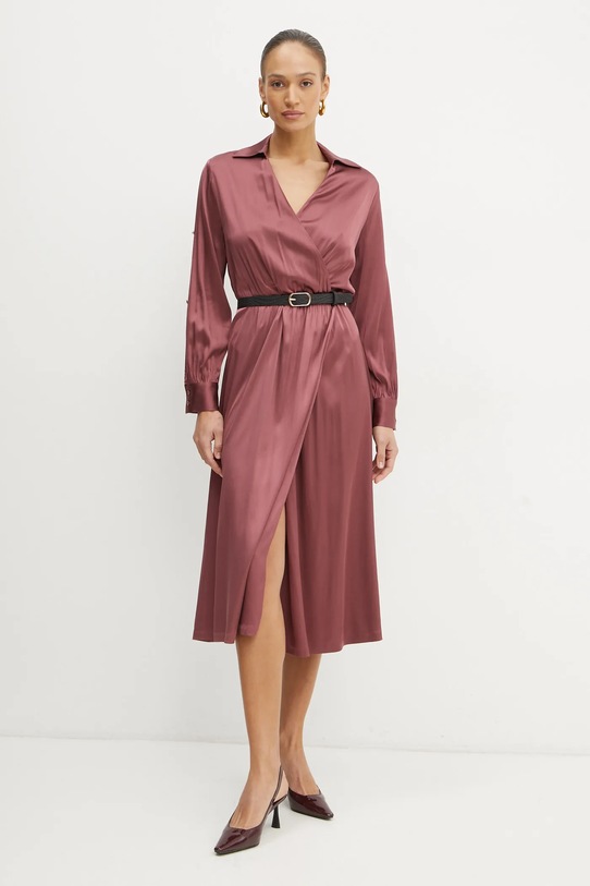 Liu Jo sukienka z elastanem czerwony WF4048.T3764