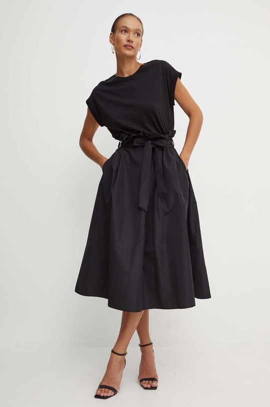 Liu Jo vestito midi nero WF4287.J6308