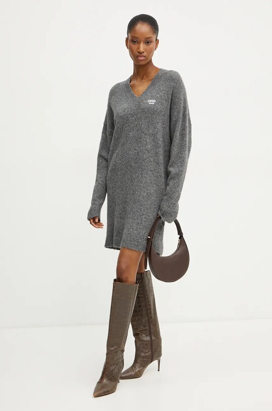 Liu Jo vestito con aggiunta di lana grigio WF4430.MA49P