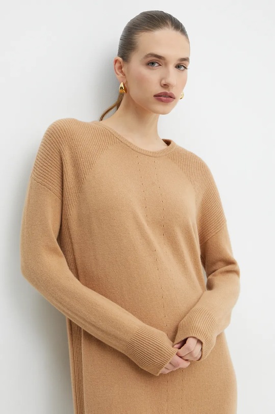 Liu Jo sukienka wełniana WF4533.MS009 brązowy