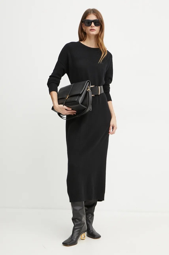 Шерстяное платье Liu Jo чёрный WF4533.MS009