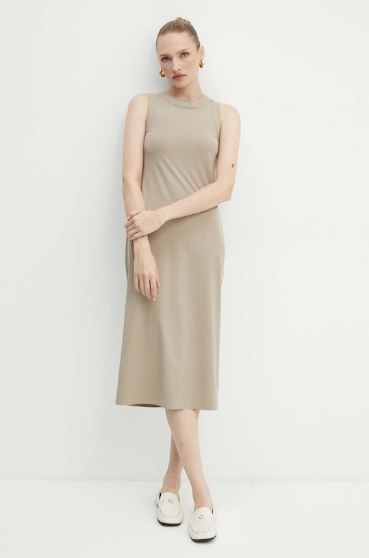 Max Mara Leisure sukienka z elastanem beżowy 2426626027600