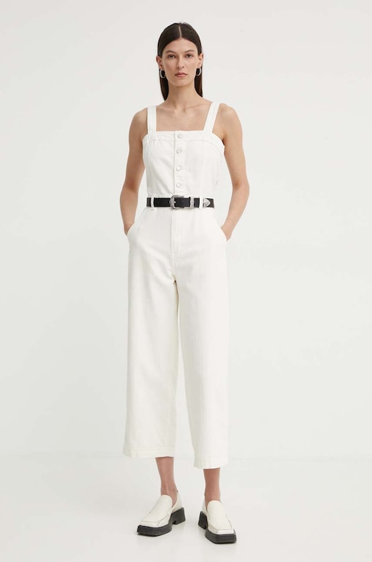 Levi's salopeta jeans uni bej A8648