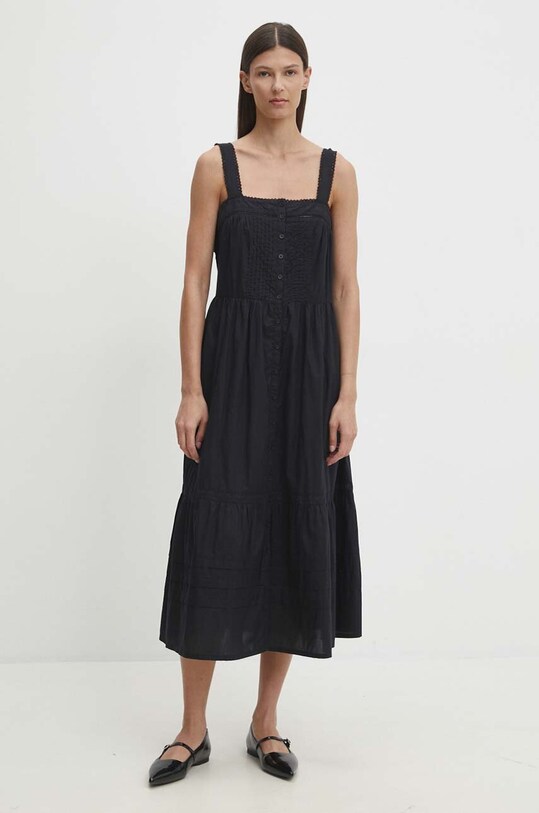 Levi's rochie din bumbac A8649 negru AW24