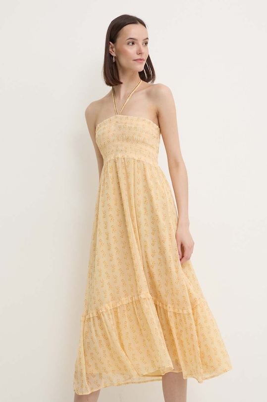 Pepe Jeans rochie MADISON mini galben PL901141