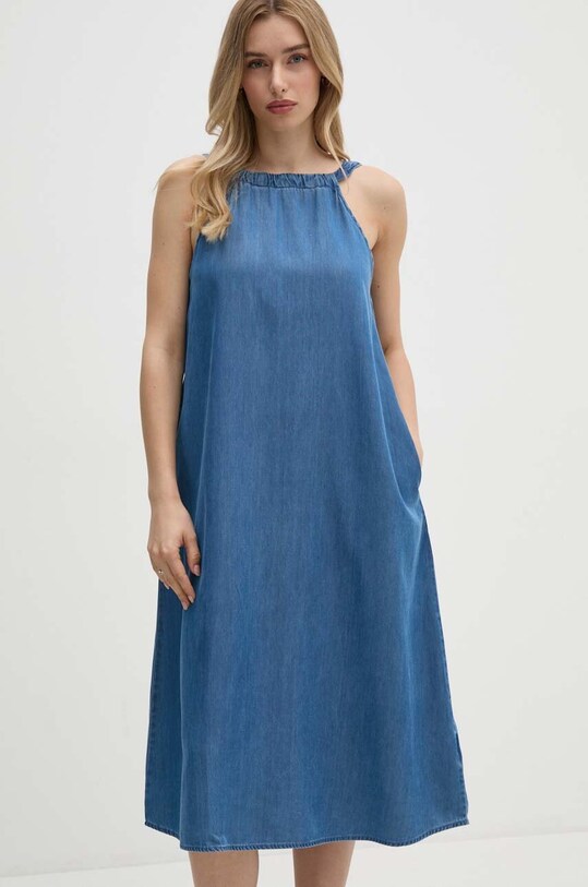 Šaty Pepe Jeans LYLA látka modrá PL953551