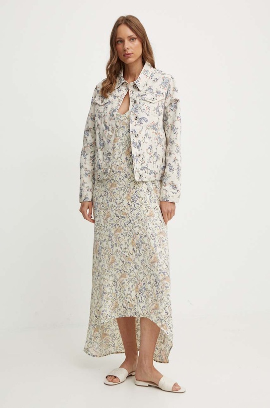 Pepe Jeans sukienka MOLLY PL953560 beżowy AW24