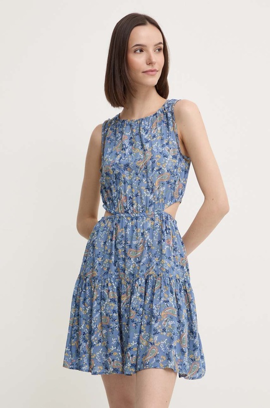 Pepe Jeans sukienka MINDY rozkloszowany niebieski PL953562