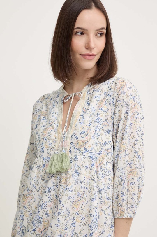 Bavlněné šaty Pepe Jeans MAISIE béžová PL953563