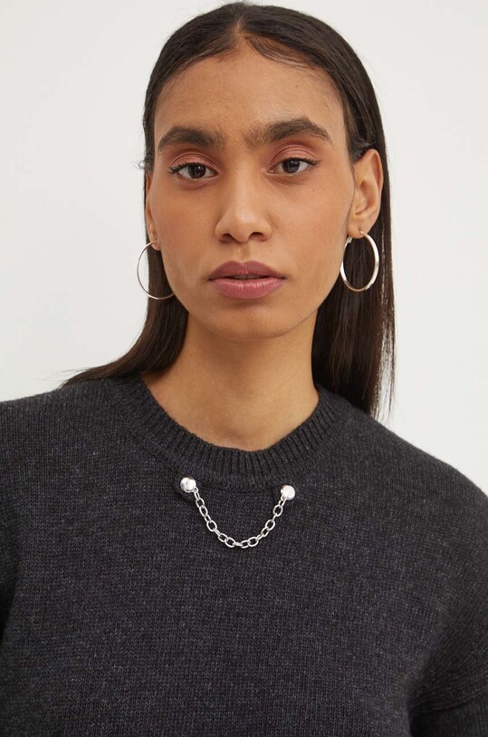 Moschino Jeans rochie din lana gri 0483.8204