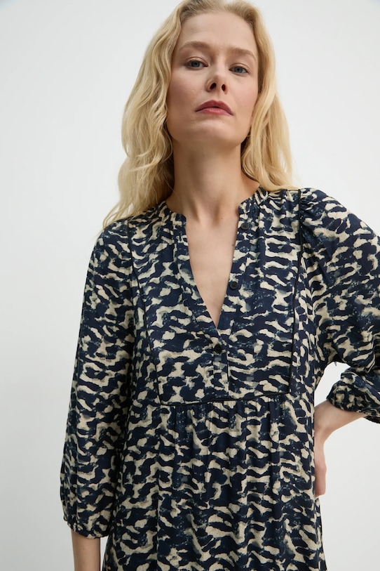 Šaty BA&SH 1H24AGAT tmavomodrá