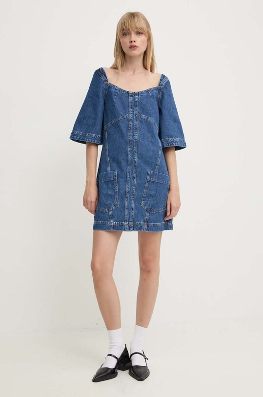 Stine Goya rochie din denim SG5925 albastru AW24
