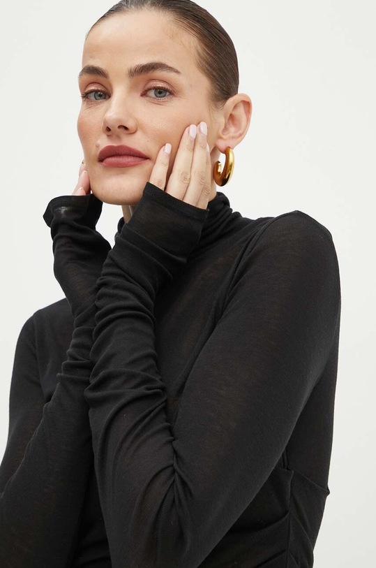 Elisabetta Franchi rochie din lana AB11B46E2 negru