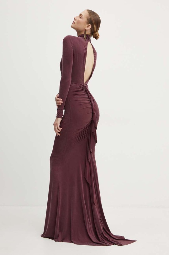 Elisabetta Franchi rochie maxi burgundia AB61646E2