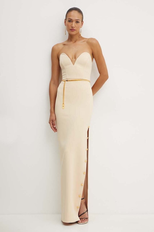 Elisabetta Franchi rochie maxi bej AB62946E2