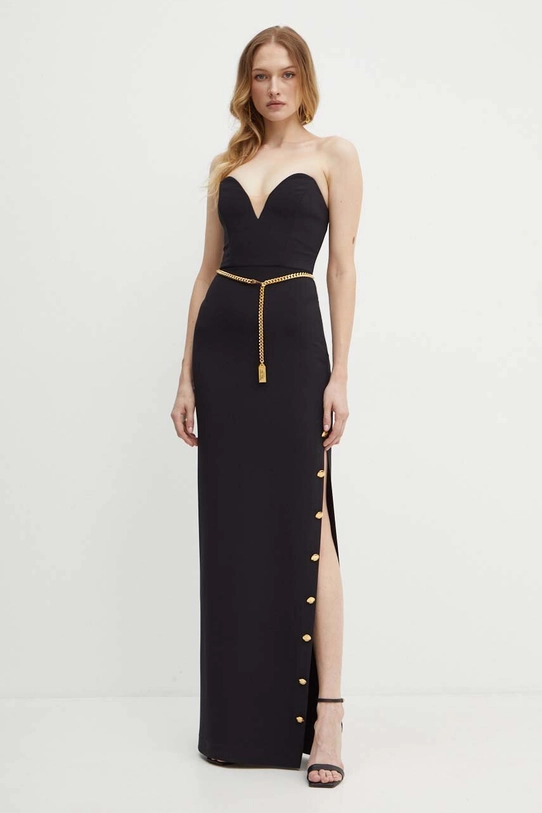 Платье Elisabetta Franchi maxi чёрный AB62946E2