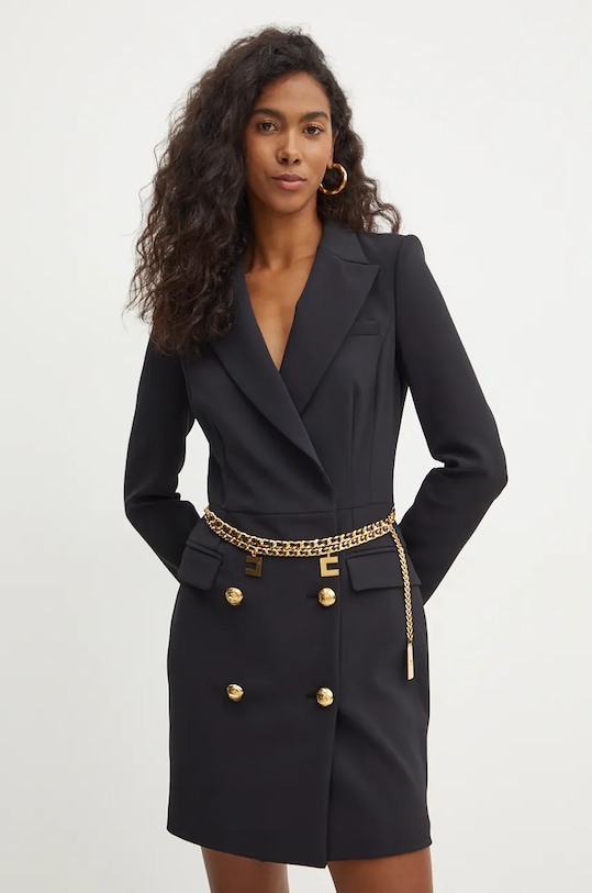 Šaty Elisabetta Franchi AB65746E2 čierna AW24