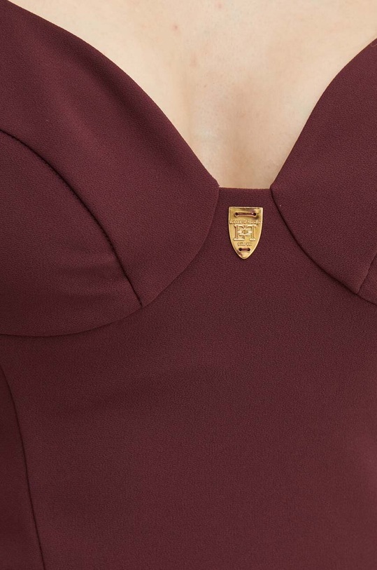 Elisabetta Franchi sukienka AB71146E2 bordowy