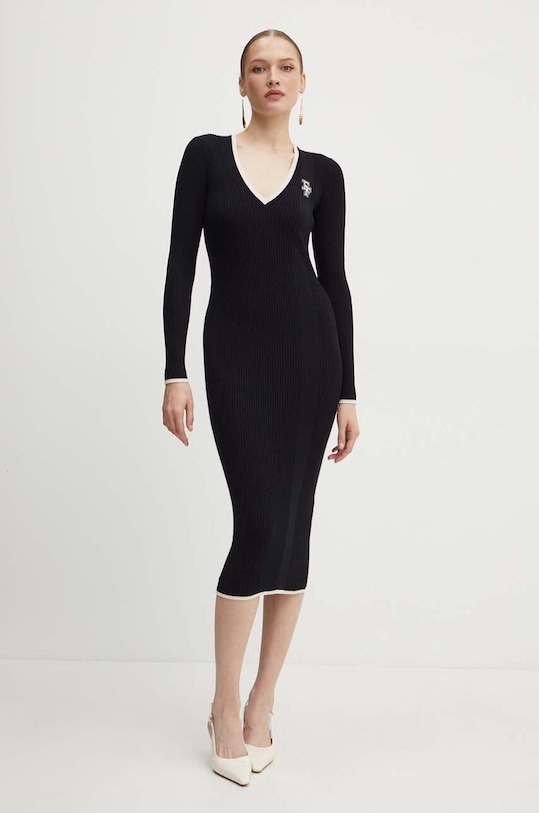 Φόρεμα Elisabetta Franchi AM09M46E2 μαύρο AW24