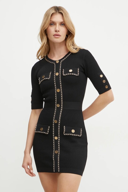 Elisabetta Franchi sukienka AM92B46E2 czarny AW24