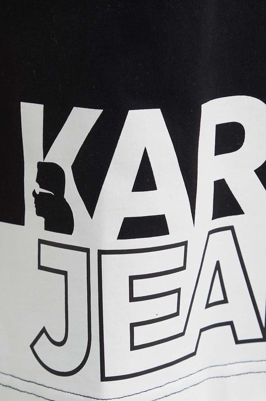 Karl Lagerfeld Jeans rochie din bumbac 245J1311 negru