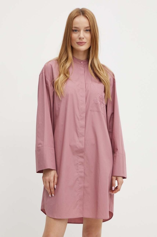Хлопковое платье MAX&Co. 2426226031200 розовый AW24
