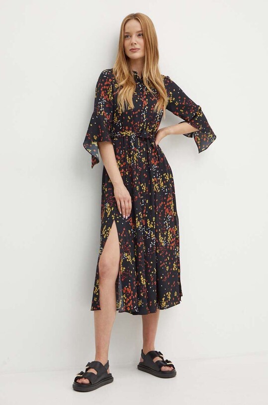 MAX&Co. rochie midi negru 2426226111200