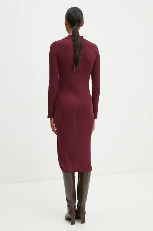 Ruházat Marc O'Polo pamut ruha 409504567097 burgundia