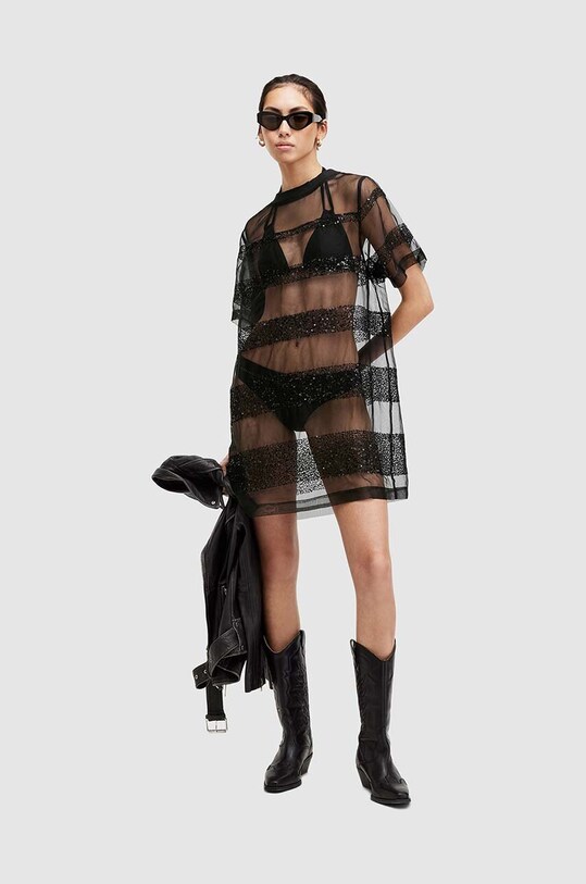 AllSaints sukienka IZABELA EMB W006DA
