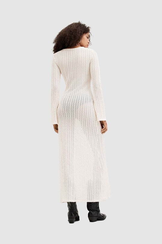 AllSaints rochie KARMA MAXI alb W021DA
