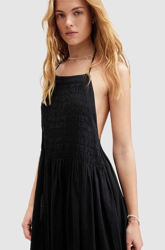 AllSaints vestito in cotone IRIS DRESS W068DA nero AW24