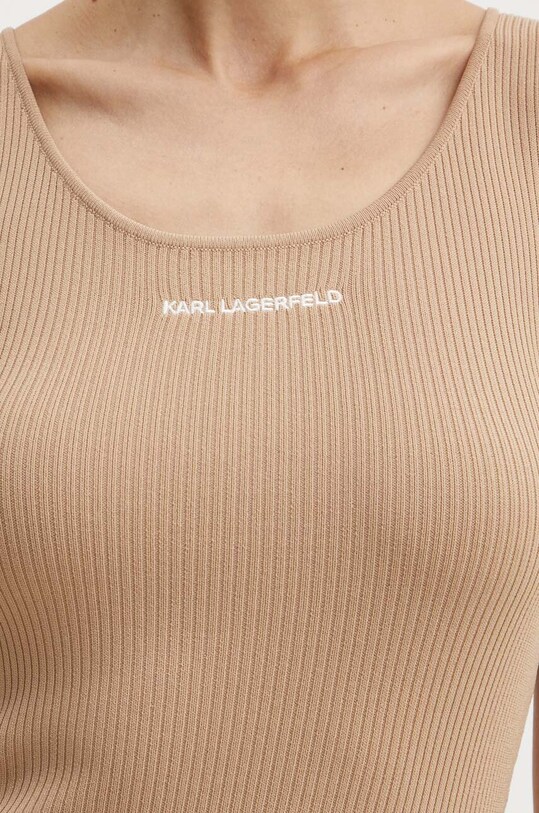 Karl Lagerfeld sukienka 245W1332 beżowy