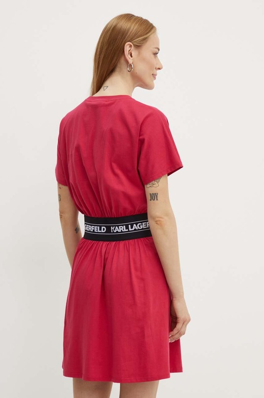 Abbigliamento Karl Lagerfeld vestito in cotone 245W1351 rosa