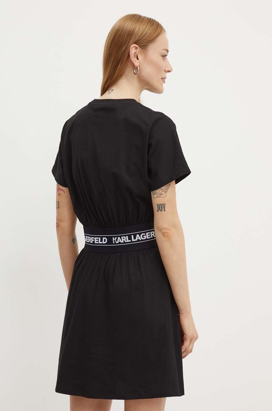 Одяг Бавовняна сукня Karl Lagerfeld 245W1351 чорний
