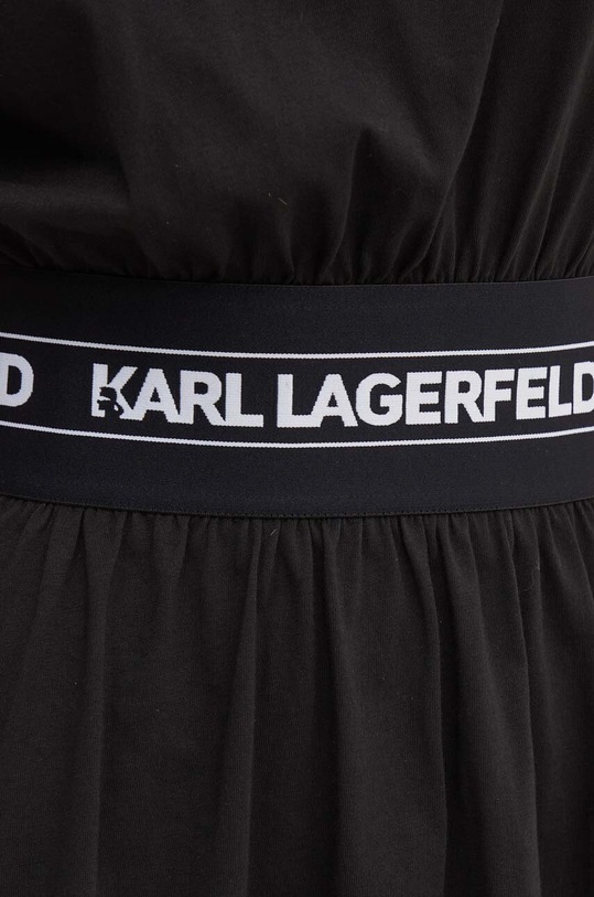 Бавовняна сукня Karl Lagerfeld 245W1351 чорний