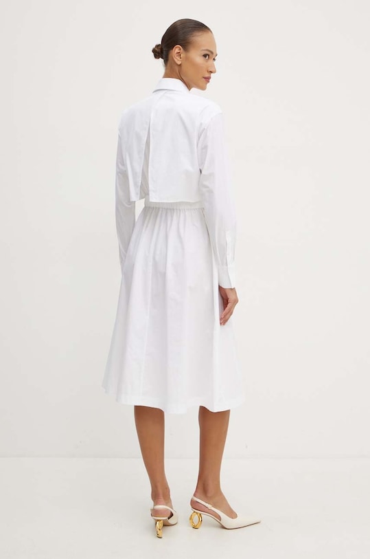 Odjeća Pamučna haljina Karl Lagerfeld 245W1303 bijela