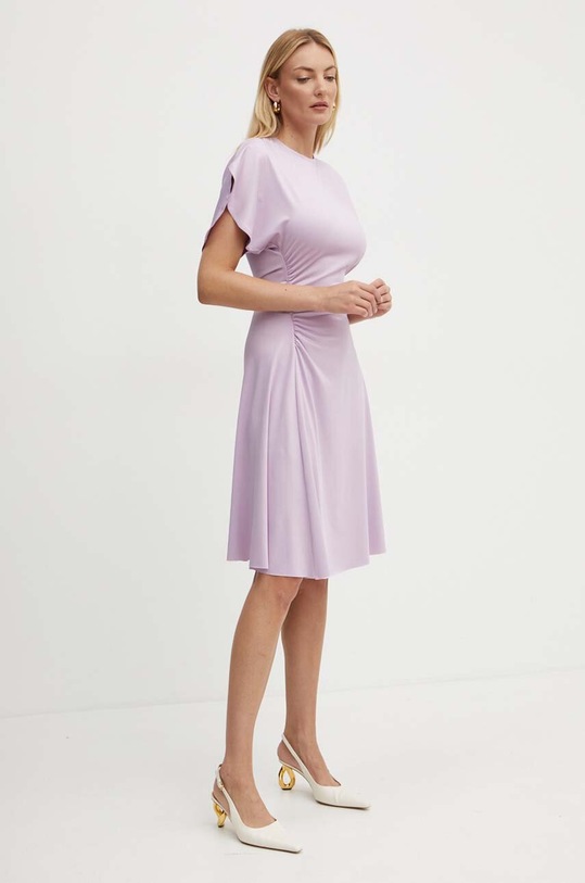 Victoria Beckham sukienka 1324JDR005611A fioletowy AW24