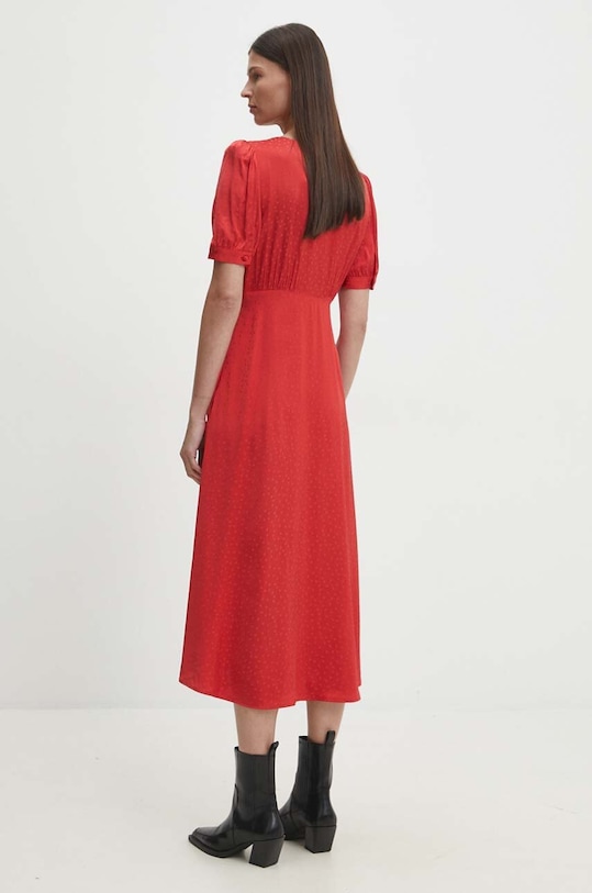 Odzież The Kooples sukienka FROB29043K czerwony