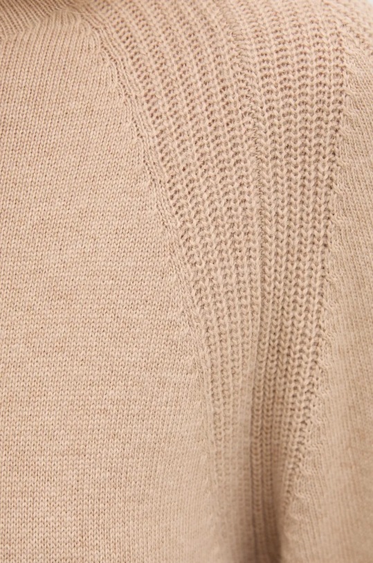 Haljina s primjesom vune United Colors of Benetton 1235DV01T bež